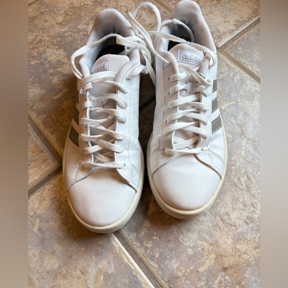 Adidas Classic White Leather Sneakers - Picture 2 of 14